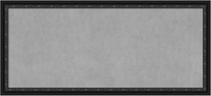 Amanti Art Black Framed Magnetic Board 24x52 Oversize Vision Board for use with Magnets, 100% Metal Sheet to Display Items as Office Decor or for Home Organization in mudroom, Kitchen or Kids Room