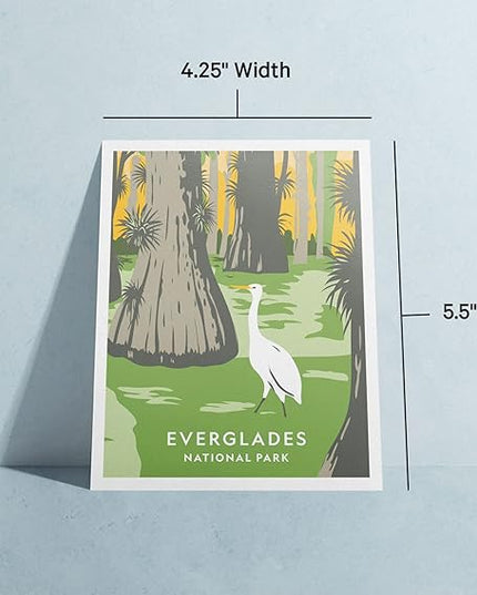 Twigs Paper - Assorted Art National Parks Greeting Cards - Stationery Cards with Envelopes - Thank You and Blank Note Cards - Greeting Cards for All Occasions - Made in USA (5.5 x 4.25, Set of 12)