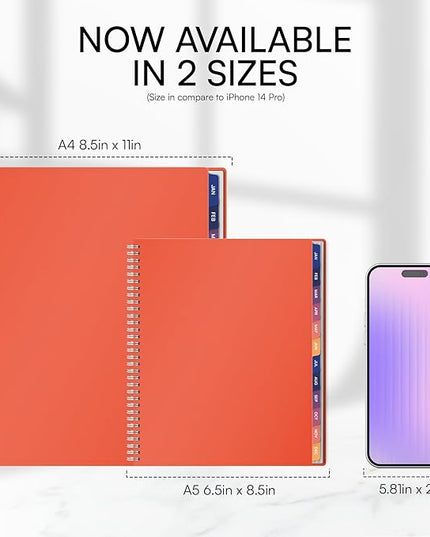 Ensight 2026 Appointment Book and Planner 8.5" x 11" Large Hourly Weekly Daily Schedule Book with Tabs, 15 Minute Time Slots, Peach Calendar Organizer Jan 2026–Dec 2026 Appointment Planner - Peach