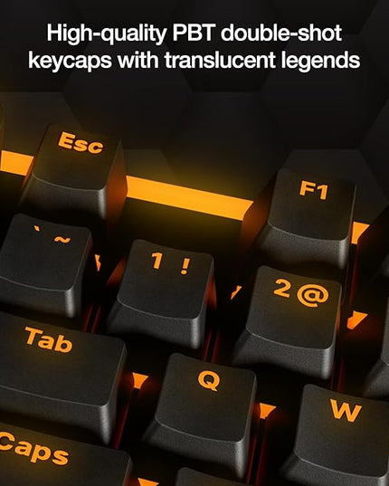 be quiet! Light Mount Mechanical Keyboard | Linear | Hot-Swappable Lubricated Silent Switches | 3D Media Wheel | ARGB Keyboard | Quality PBT Double-Shot Keycaps | Programmable | BT003US