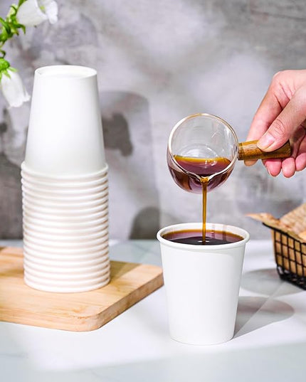 TV TOPVALUE 360 Count 8 oz Paper Cups, Disposable Paper Coffee Cups 8 oz,Hot Beverage Drinking Cups for Water Juice or Tea,Perfect for Office Home Party