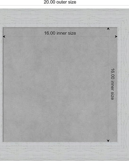 Amanti Art White Framed Magnetic Board 20x20 Small Vision Board for use with Magnets, 100% Metal Sheet to Display Items as Office Decor or for Home Organization in mudroom, Kitchen or Kids Room