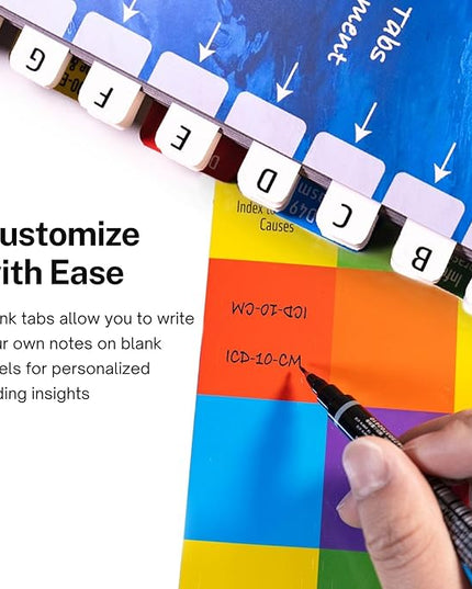 Index Tabs for ICD-10-CM 2026 The Complete Official Codebook - Navigate with Precision in Your Code Book