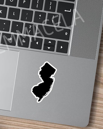 (3PCS) New Jersey State Map Stickers, US State Stickers - Waterproof Vinyl Decals for Tumblers, Water Bottles, Laptops, Books, Scrapbooks, Great for New Jersey Lovers 3 x 1.7 Inch