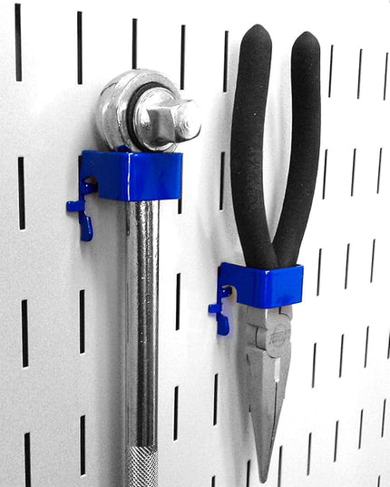 Wall Control Slotted Tool Board Workstation Accessory Kit Pegboard and Slotted Tool Board – Blue (Pack of 3)