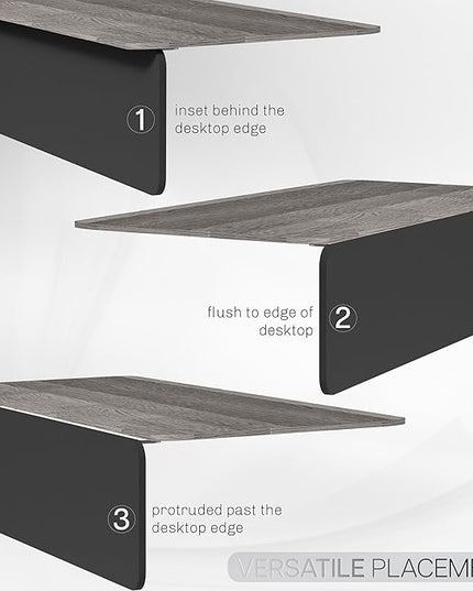 VIVO Laminate 59 x 12 inch Modesty Panel for Office Desk, 3 Configuration Options, Cable Management Organizer, Black, PP-LM60-B