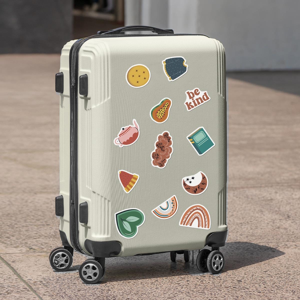 Pack 50 Pcs Vintage Aesthetic Stickers for Water Bottles Waterproof Laptop Luggage Computer Journaling Scrapbooking Teens Adults Girls Boys Women Sticker Packs Small Vinyl Decals