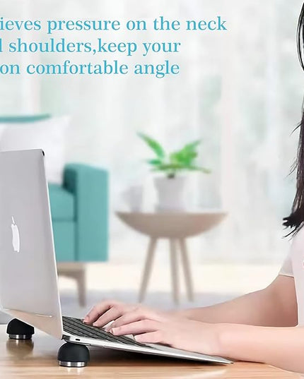 COPORA Laptop Cooling Stand, Portable Magnetic Laptop Cooler, Small Invisible Cooler Ball, Ergonomic Laptop Stand for Computer