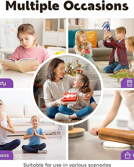 Conchstar Visual Timer for Kids 60-Minute - Countdown Timer with Optional Alarm, Focus Tool for ADHD & Autism, Time Management for Homework, Chores, Office, Kitchen, Teaching & Study Routines (Purple)