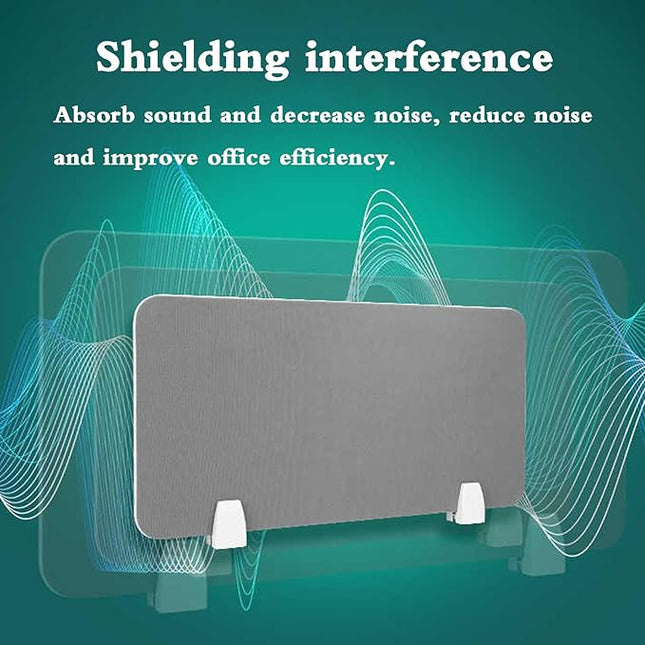 Acoustic Desk Divider Privacy Partition for Workstations Independent Table Separator Ideal Classroom and Home Office Use Soundproof Screen Enhanced Focus