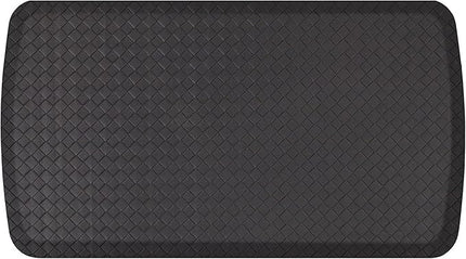 GelPro Elite Premier Gel & Foam Cushioned Anti-Fatigue Kitchen Floor Comfort Mat, Padded Stain-Resistant, Waterproof, Non-Slip Comfort Padded Desk/Office Mat, 20" x 36", Basketweave Black