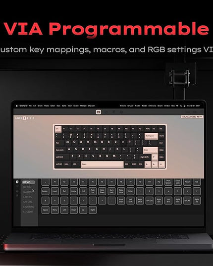 IQUNIX MQ80 Low Profile Mechanical Keyboard for Work and Gaming Tri Mode Wireless Wired CNC Aluminum Hot Swappable RGB Backlit Long Battery Life VIA Support (Silver)