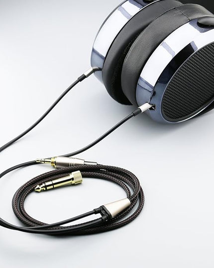 NEW NEOMUSICIA Replacement Cable Compatible with Hifiman HE400S, HE-400I, HE-400i（Dual 2.5mm Port）, HE560, HE-350, HE1000, HE1000 V2 Headphone 3.5mm / 6.35mm to Dual 2.5mm Jack Male Cord 3meter/9ft