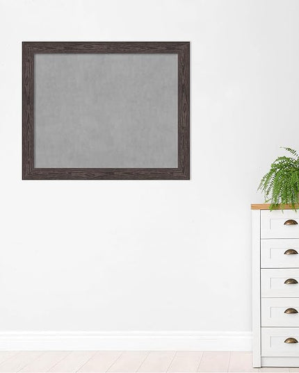 Amanti Art Black Framed Magnetic Board 38x46 X-Large Vision Board for use with Magnets, 100% Metal Sheet to Display Items as Office Decor or for Home Organization in mudroom, Kitchen or Kids Room