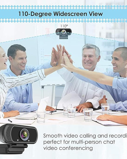 USB C Webcam for Switch 2 / PC: 1080P HD Web Cam with Mic,Computer Camera with Privacy Cover & Tripod Stand for MAC Desktop Laptop, Wide Angle Webcam Pro Streaming Web Camera for Skype/Teams/Webex