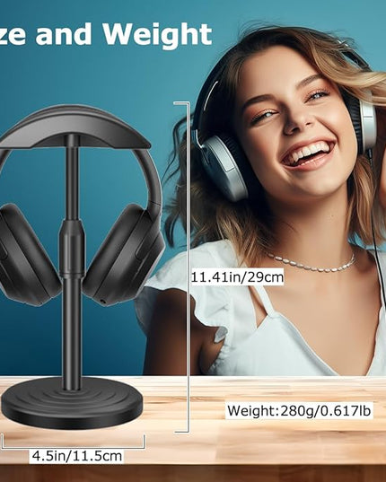 Headphone for Desk Hanger Holder Organizer Keeper Racks Storage Mount Gaming Headset Stand Premium Functional Craftmanship Headset Stand (Plastic)