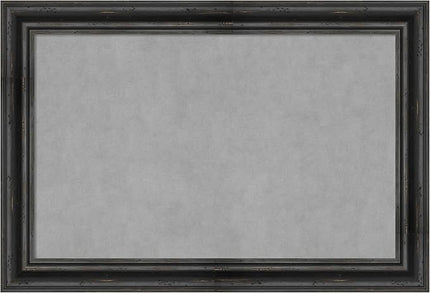 Amanti Art Black Framed Magnetic Board 25x37 Large Vision Board for use with Magnets, 100% Metal Sheet to Display Items as Office Decor or for Home Organization in mudroom, Kitchen or Kids Room