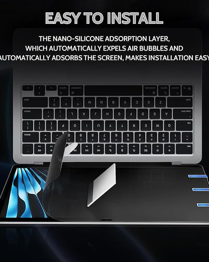 Peslv 360° 4 Way Privacy Screen for Macbook Air 13 (2018-2021, M1) & Macbook Pro 13 (2016-2022, M1, M2), Anti Glare Blue Light Spy Filter Private Cover, Black Security Protector for Mac Laptop