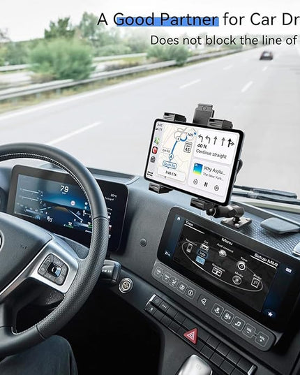 OHLPRO Heavy Duty Tablet Holder for Truck, iPad Holder for Car Drill Base, 360°Adjustable 3-Stage Arm Car Mount for All 7" - 11.5" iPad Pro,Mini,Samsung Tab, Nexus, Great for Desks, Wall, Businesses