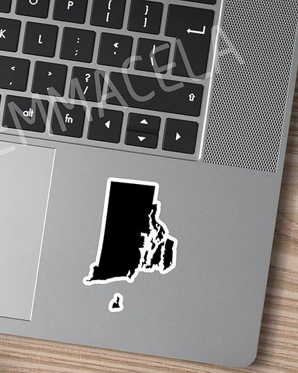 (3PCS) Rhode Island Map Stickers, US State Waterproof Vinyl Decals for Tumblers, Water Bottles, Laptops, Books, Scrapbooks, Great for Rhode Island Lovers, 3 x 2 Inch