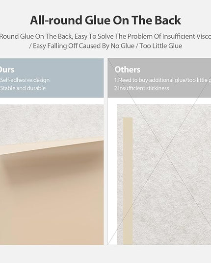 12 Pack Acoustic Panels Self Adhesive Sound Proof Foam, High Density Sound Acoustic Panel, 16X12X0.4 Inch 4:3 Rectangle Panels in Home, Office, Reccording Room, Studio,and more(Beige)