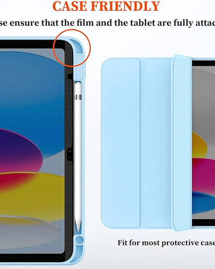 Upgraded 360° Magnetic Privacy Screen Protector for iPad 10th generation (2022) / 11th generation (2025) (Landscape+Portrait Privacy), Removable 4-Way Anti Spy Screen Film, Anti Glare Blue Light Filter, High Sensitive Bubble Free Screen
