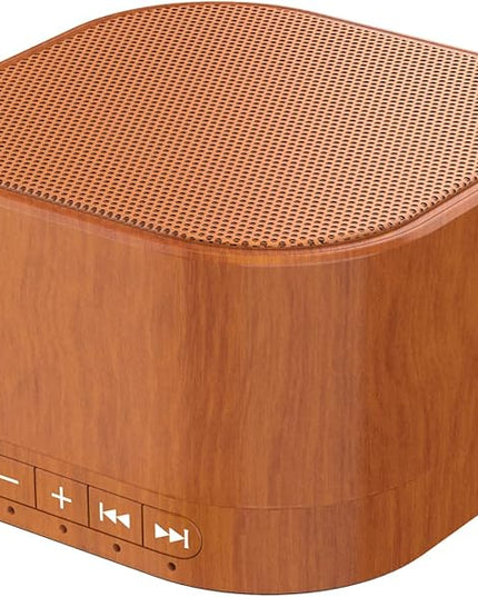 White Noise Machine plug-in Sound Machine with 20 Non Looping Natural Soothing Sounds and Memory Function Sleep Timer Sleep Machine with Sleep Therapy for Baby Kids Adults-New Wood Grain Added in 2025
