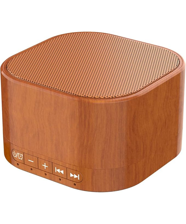 White Noise Machine plug-in Sound Machine with 20 Non Looping Natural Soothing Sounds and Memory Function Sleep Timer Sleep Machine with Sleep Therapy for Baby Kids Adults-New Wood Grain Added in 2025