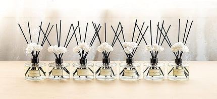 CULTURE & NATURE Reed Diffuser Set 6.7oz (200ml) Orange Blossom Scented Diffuser with Sticks Home Fragrance Reed Diffuser for Bathroom Shelf Decor