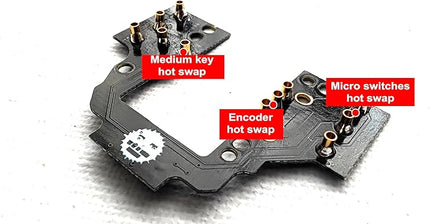 Hot-Swap Micro Switch PCB Kit for Logitech G Pro X Superlight GPX GPW 2 Mice – ENIG Gold Pads, 6-Claw Clamps | Fix Double-Click & Customize Clicks