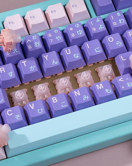 WS BigLucky Keyboard Switches Clicky: 5 Pins 40gf Pre-Lubed Mechanical Keyboard Clicky Switches for Mechanical Gaming Key Board 35Pcs (Pink)