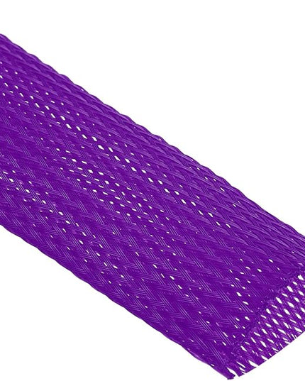 uxcell Expandable Sleeving,1 9/16-inch 10ft Cable Sleeve, Purple