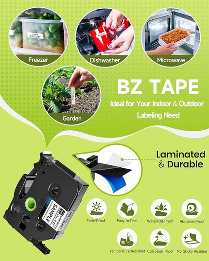 Vixic Label Maker Machine with-Tape, H1100 Handheld Label Maker Waterproof-Labels Portable Labeler Backlit Screen for Home School Office Organization Gifts, Multiple Fonts Symbols Borders Easy to Use
