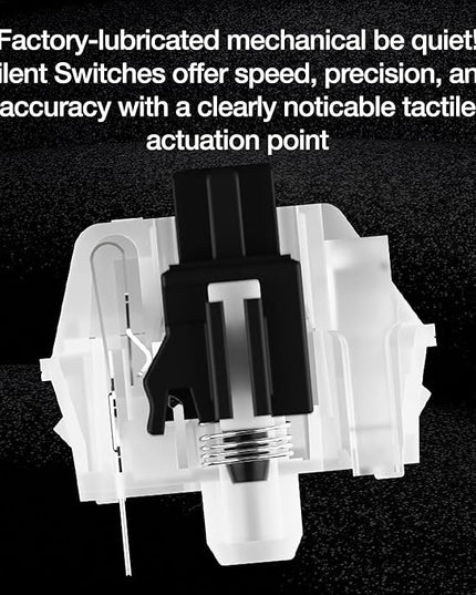 be quiet! Dark Mount Mechanical Keyboard | Tactile | Hot-Swappable Lubricated Silent Switches | Detachable Numpad and Media Dock | Programmable ARGB Keys | Quality PBT Double Shot Keycaps | BT002US