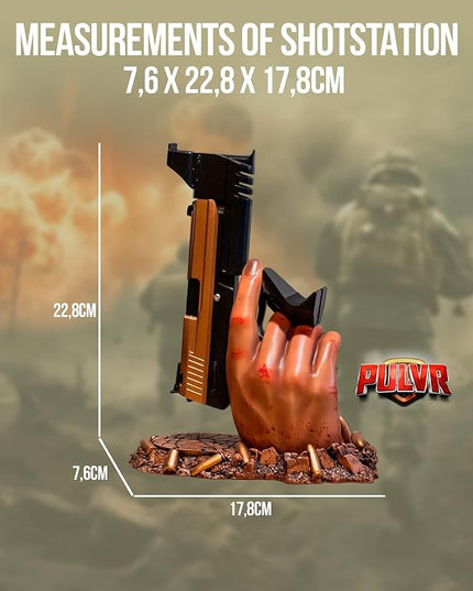Exclusive Gaming Controller Holder & Headset stand figure for GTA VI and Call of Duty and Fortnite Gaming Room Decor | Staff Room accessories For PC PlayStation & Xbox | Shooter Decor | Present For Gamers Adults Kids Accessories