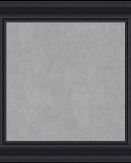 Amanti Art Black Framed Magnetic Board 16x16 X-Small Vision Board for use with Magnets, 100% Metal Sheet to Display Items as Office Decor or for Home Organization in mudroom, Kitchen or Kids Room