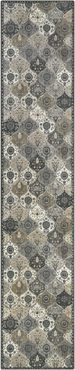 Lahome Moroccan Washable Runner Rug Non Slip, 2x10 Runner Rugs for Hallway 2x10 Vintage Ultra-Thin Throw Long Carpet for Kitchen Entryway Bedroom Laundry Room, Grey