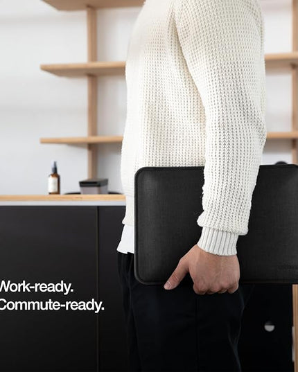 Incase ICON Sleeve with Woolenex - MacBook Air 13 inch Case - 2025, 2024, 2023, 2022, M4, M3, M2 - Fitted MacBook Case, Laptop Sleeve, Hard Cover, Durable, Lightweight - Graphite
