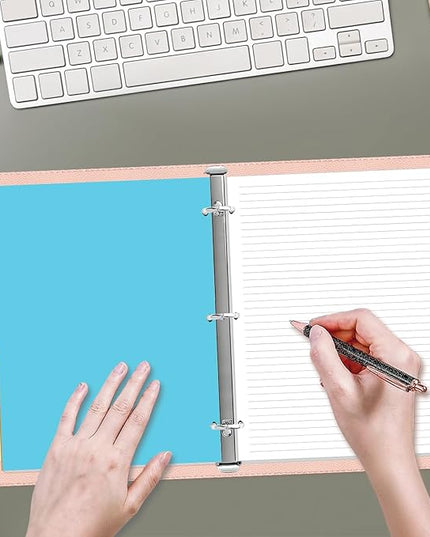 3 Hole Lined Paper for A4 Binder - 50 Sheets/100 Pages Loose Leaf Paper Line Refills, 5 Sheets Dividers, 8.5" x 11"