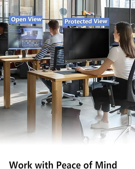 Hanging Computer Privacy Screen Protector Shield Compatible for 21.5/22 Inch Widescreen Desktop Monitor - Anti Glare & Blue Light Filter - Hanging Design for Easy On/Off