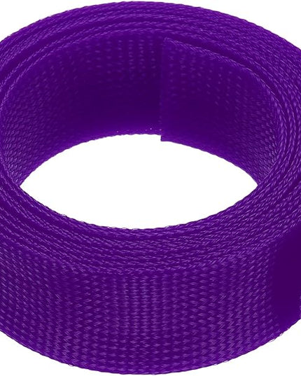 uxcell Expandable Sleeving,2 3/4-inch 10ft Cable Sleeve, Purple