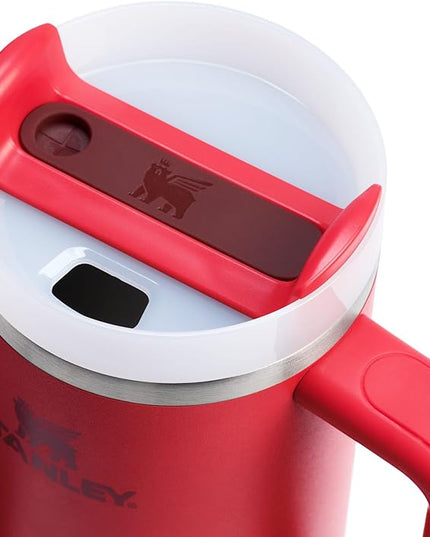 STANLEY Quencher H2.0 Tumbler with Handle and Straw 30 oz | Flowstate 3-Position Lid | Cup Holder Compatible for Travel | Insulated Stainless Steel Cup | BPA-Free | Chili Red