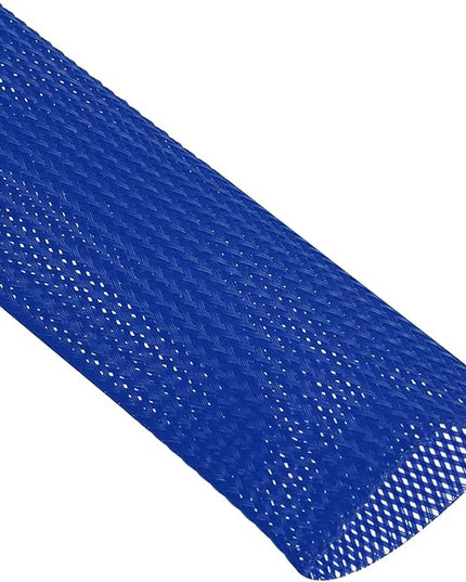 uxcell Expandable Sleeving, 1 1/2-inch 25ft Cable Sleeve, Blue
