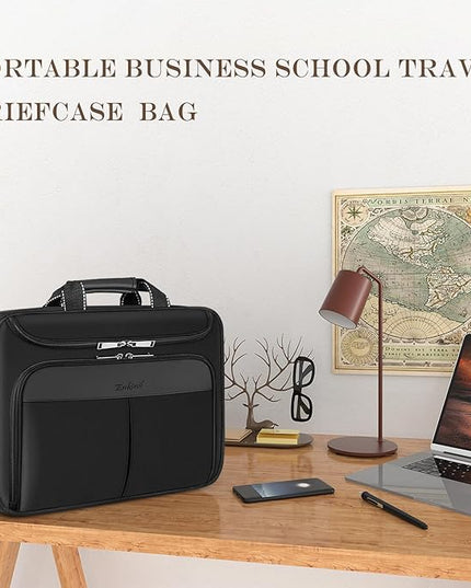 15.6-16.2 inch Waterproof Protective Laptop Messenger Briefcase with Adjustable Shoulder Strap Men Women Travel/Business Bag Compatible with Macbook Pro 16 inch A2141/A2485