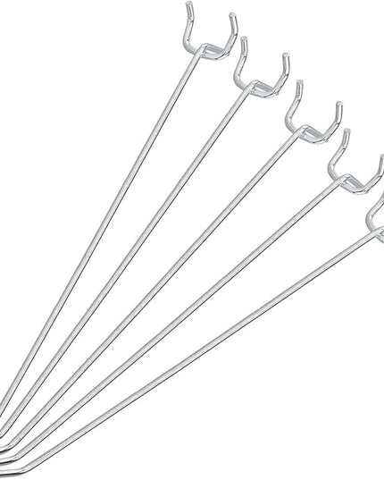 Neiko 53104A 8” Pegboard Hook Organizer Kit, 50 Pack, Hanging Hooks Set for Garage Organization, Great for Wall Hanging and Shelving, Tool Storage, Craft Organizing
