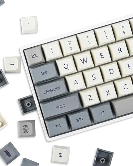 Guffercty kred XDA Profile Keycaps 137 PBT Key Retro Cap Cover Set Dye Sublimation for Cherry Mx Switch Mechanical Keyboard (XDA/Enlightenment)