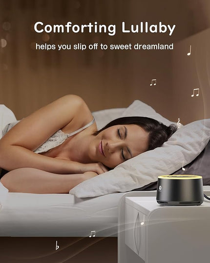 Dreamegg White Noise Machine - Sound Machine for Adult Baby Kid, Noise Machine for Sleeping with 24 Calming Sound, Ambient Nightlight, Continuous or Timer, Loud Sleep Machine for Home Nursery Office