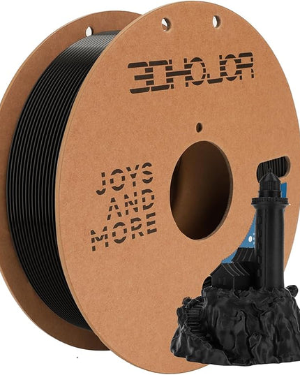 3D Printing Filament High-Speed PLA Filament 1.75mm 300mm/s 1kg Cardboard Spool Dimensional Accuracy +/- 0.03 mm Fit Most 3D FDM Printer -Black