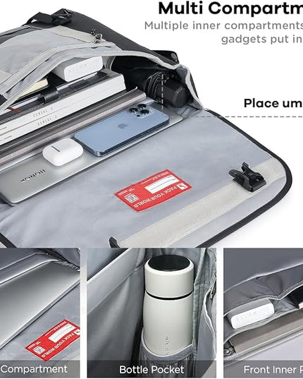 OIWAS Messenger Bag for Men, 14 Inch Laptop Crossbody Bags Women Casual Satchel Shoulder Bag College Travel Office Briefcase