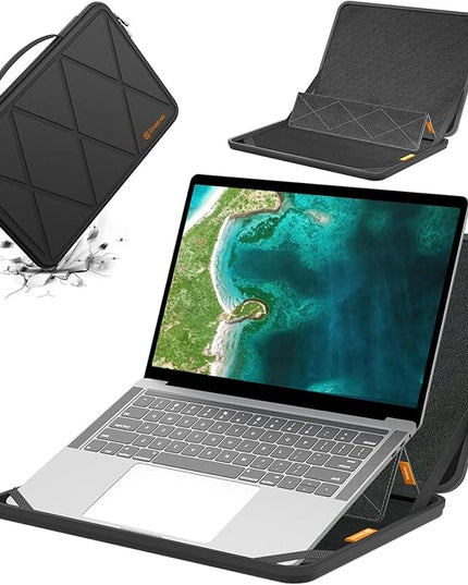 Smatree MS82 Hard EVA Protective Sleeve with Stand Compatible for 15.6 inch HP 255 G10, EliteBook 650/655, for ProBook 450/455, for ZBook Power G9/G10 Mobile Workstation, for HP Pavilion Laptop 15